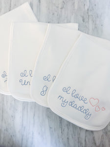 Baby Announcement Burp Cloth