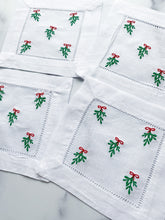 Load image into Gallery viewer, Mistletoe Cocktail Napkins
