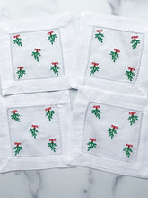 Load image into Gallery viewer, Mistletoe Cocktail Napkins
