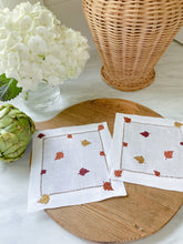 Load image into Gallery viewer, Falling Leaves Cocktail Napkins
