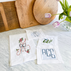 Floral Alphabet Tea Towel